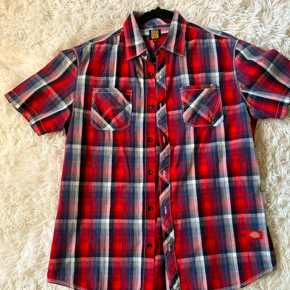 Dickies Plaid Short Sleeve Shirt - Picture 1 of 6